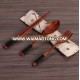 Wooden cutlery set wooden spoon and chopstick set with bag wooden tableware